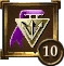 Icon Achievement purple triangle medal 10.png