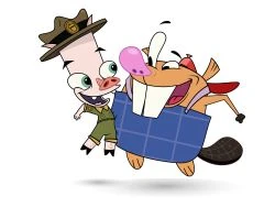Main characters Iggy Arbuckle and Jiggers.