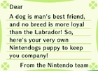 The Labrador letter