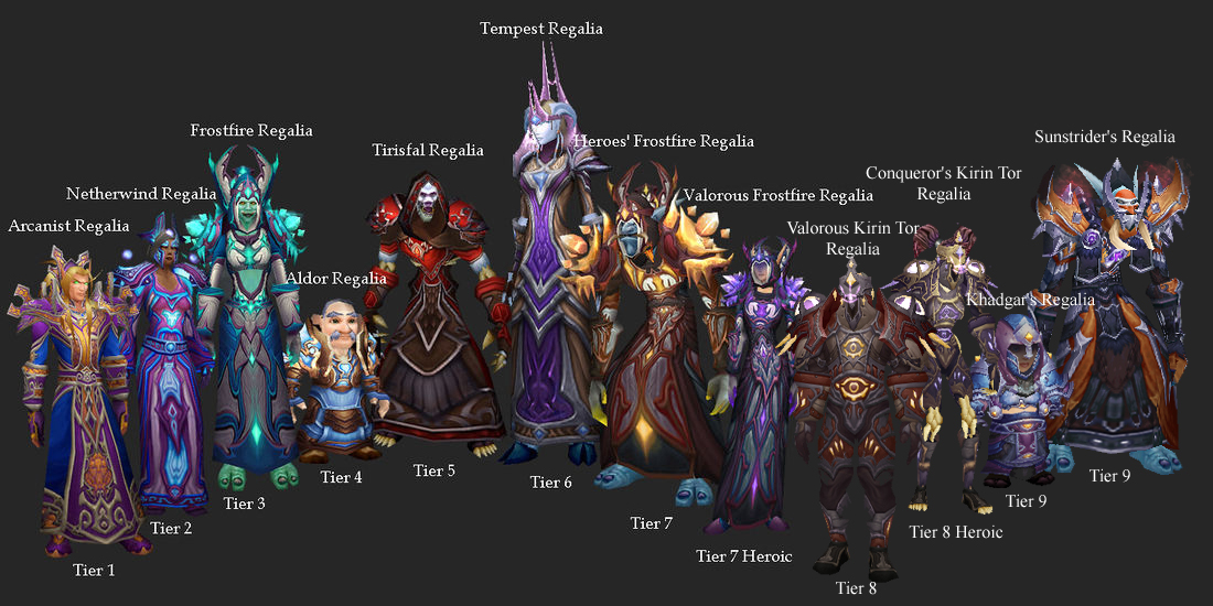WoW Mage Tiers