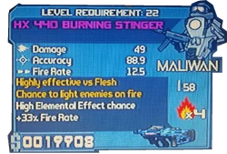 HX 440 Burning stinger
