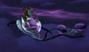 Purple Riding Nether Ray