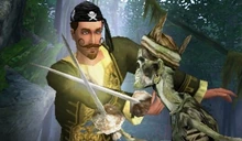 Pirate fighting undead