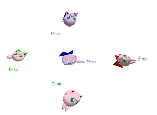 Jigglypuff air attacks ssb