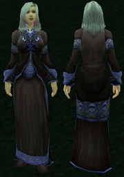 Netherweave Robe, Grass Background, Human Female