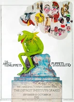 KermitThinkerArtExhibitPoster