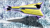 The Saint's Cradle in the sky over Mid-Childa in StrikerS