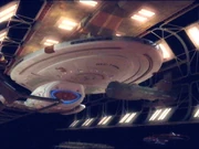 Voyager in drydock