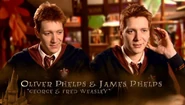 Oliver Phelps and James Phelps (George and Fred Weasley) HP6