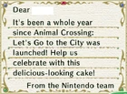 The Anniversary Cake letter