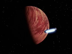 Falcon approaches Yavin.jpg