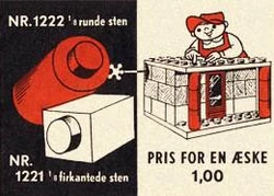 1222-1 x 1 Round Bricks