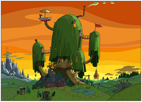 25+ Adventure Time Tree House Inside Pics