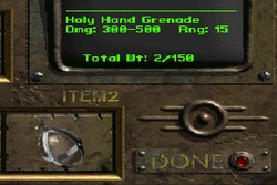 FB9 Holy Hand Grenade stats