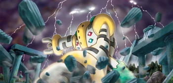 Ilustración de Regigigas en el TCG