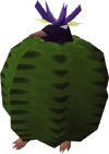 Penguin in cactus