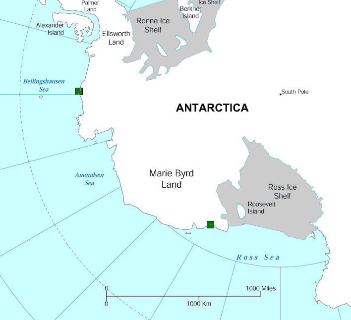 Antarctic Claims Map