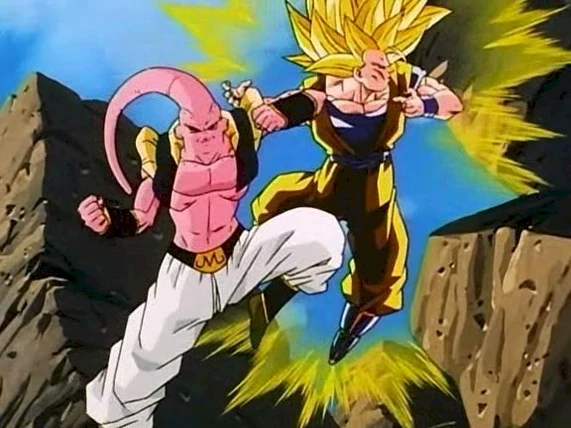goku ssj3 vs kid buu audio latino