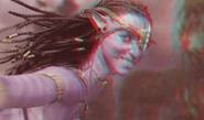 Neytiri smiling (redcyan)