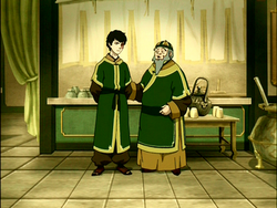 Iroh en Zuko in de Jasmijn Draak