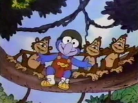 Baby gonzo monkeys