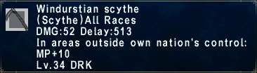 Windurstian Scythe