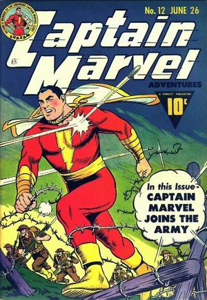 Cover for Captain Marvel Adventures #12