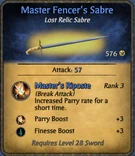 Master Fencer's Sabre