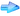 Blue Glass Arrow