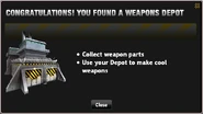 Weapons Depot Found