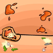 Pizza Splat Background