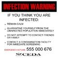 Infectionwarning display