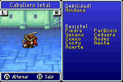 Estadisticas Caballero Letal 2