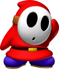 A Shy Guy from Mario Super Sluggers.
