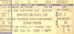 14 august 1999 duran ticket a