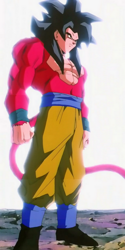 Goku in his Super Saiyan 4 form