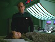 Der Doktor am Krankenbett von Belle