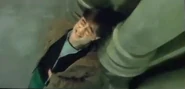 Harry Potter's scar hurts outside the Ministry of Magic