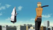 Hirako aproaches Yamamoto