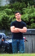Eclipse jacob black taylor on set