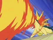 EE02 Typhlosion usando lanzallamas