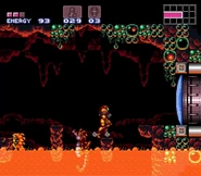 Samus aran in norfair super metroid