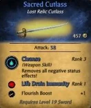 Sacred cutlass