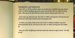 Cast-a-Spell Handbook