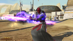 A Zabrak Sith Inquisitor.