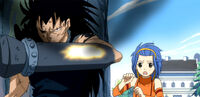 Gajeel salvar Levy