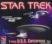 AMT Model kit 38387 3-piece TV Enterprise set 2005