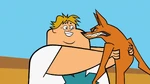 Australia owen grabs dingo