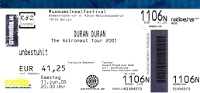 Ticket duran duran 11 june 2005 berlin 200