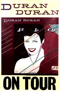 Poster duran duran rio tour 1982
